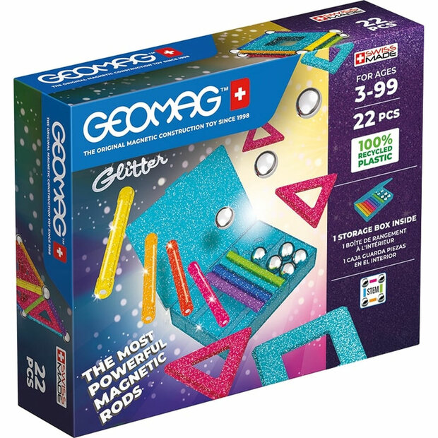 Playset Geomag Glitter (22 Onderdelen) 1
