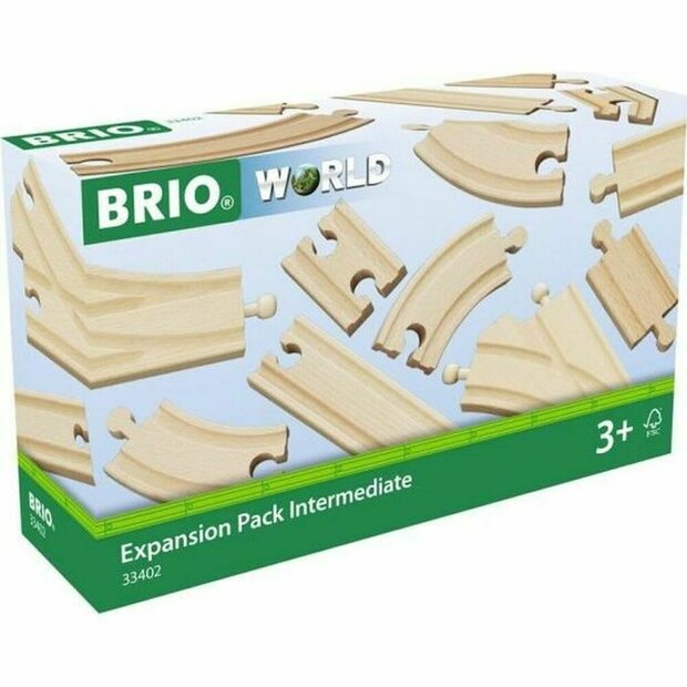 Treinrails Brio Intermediate Evolution Set Hout 16 Onderdelen 1