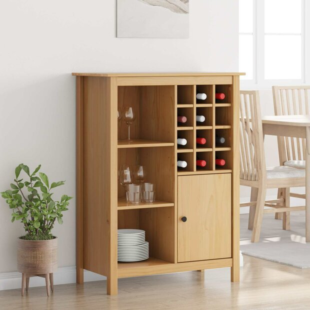 Wijnkast HILL Honingbruin 79.5 x 40 x 107.5 cm 1