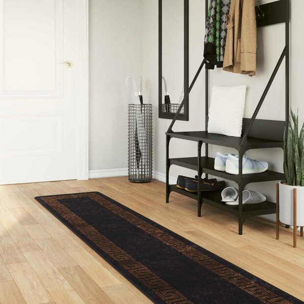 Vloerkleedloper MARSA Zwart 50 x 250 cm Polyester en PVC 1