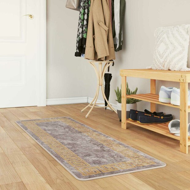 Vloerkleedloper MARSA Grijs 50 x 100 cm Polyester en PVC 1