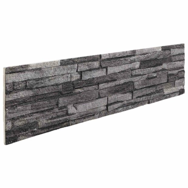 Wandpanelen 10 pcs Antraciet 100 x 25 cm EPS-schuim 1