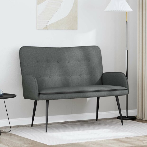 2-Zits Sofa Donkergrijs 115 x 61 x 87 cm Stof 1