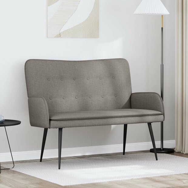 2-Zits Sofa Taupe 115 x 61 x 87 cm Stof 1