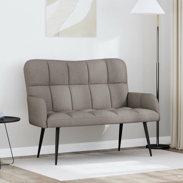 Twee Persoons Sofa Taupe 115 x 61 x 87 cm Stof 1