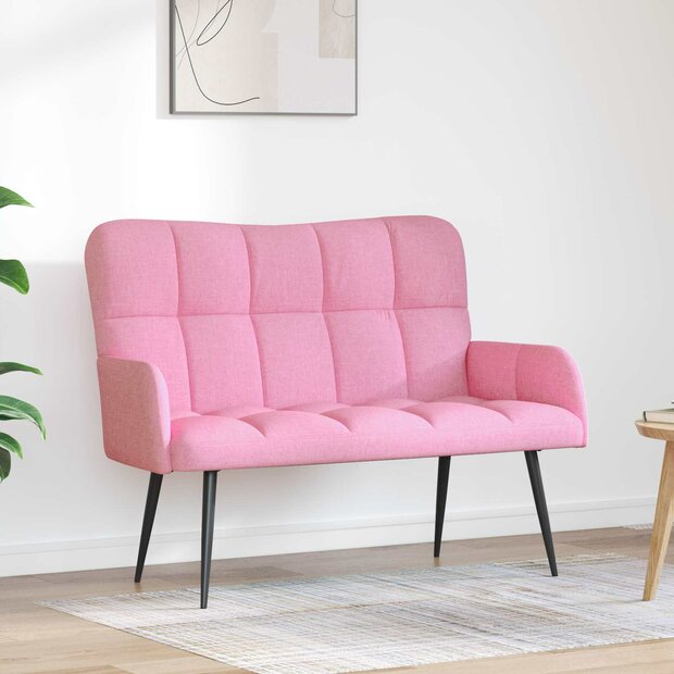 Twee Persoons Sofa Roze 115 x 61 x 87 cm Stof 1