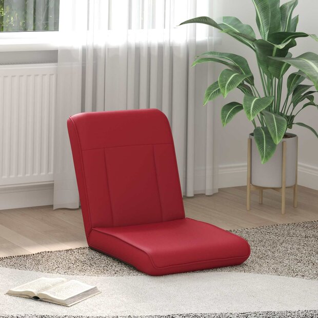 Vloerstoel Wijnrood 50 x 73 x 60 cm Nep Leer 1