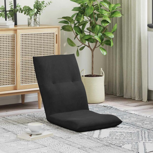 Vloerstoel Zwart 46 x 50 x 61 cm Fluweel 1