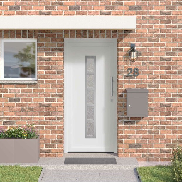 Voordeur Wit 88 x 200 cm PVC 1