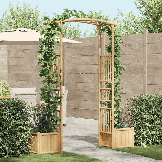 Tuin Boog Naturel 177 x 40 x 205 cm Bamboe 1