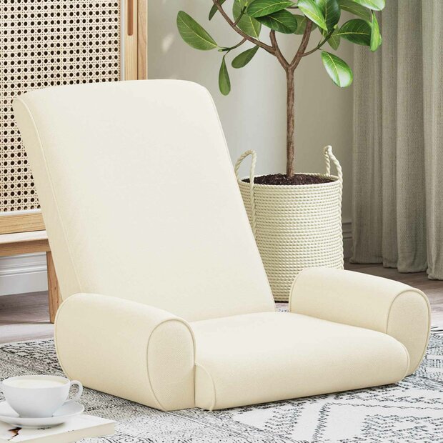 Vloerstoel Cr&egrave;me 68 x 51 x 56 cm Grove Fluweel 1
