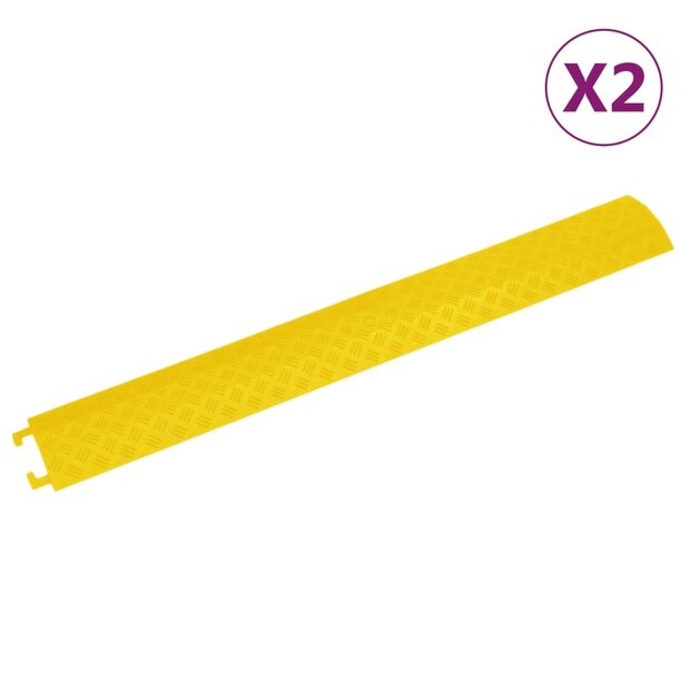 Kabelbeschermers drempel 2 st 98,5 cm geel 1