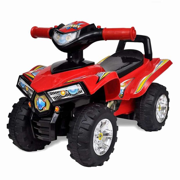 Loopquad met licht en geluid rood 1