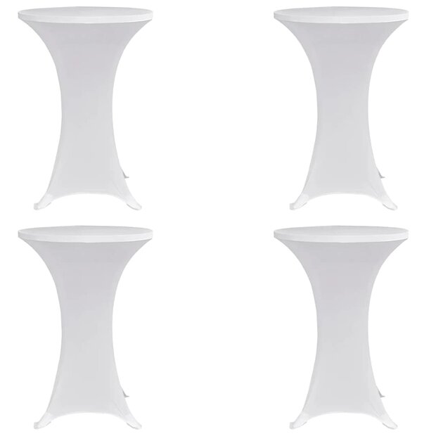 Statafelhoes 4 st stretch &Oslash;60 cm wit 1
