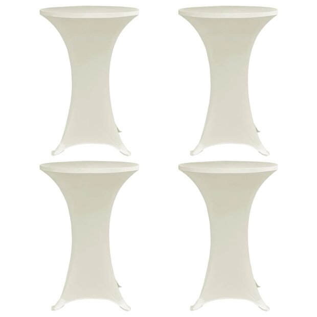 Statafelhoes 4 st stretch &Oslash;70 cm cr&egrave;me 1