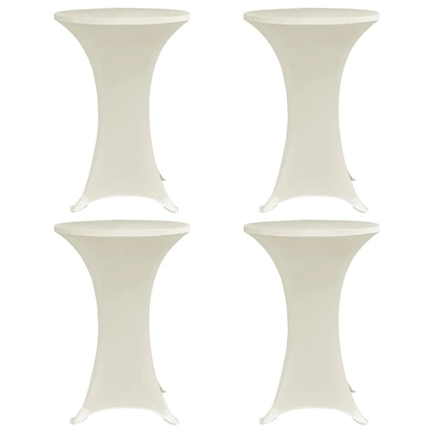 Statafelhoes 4 st stretch &Oslash;80 cm cr&egrave;me 1