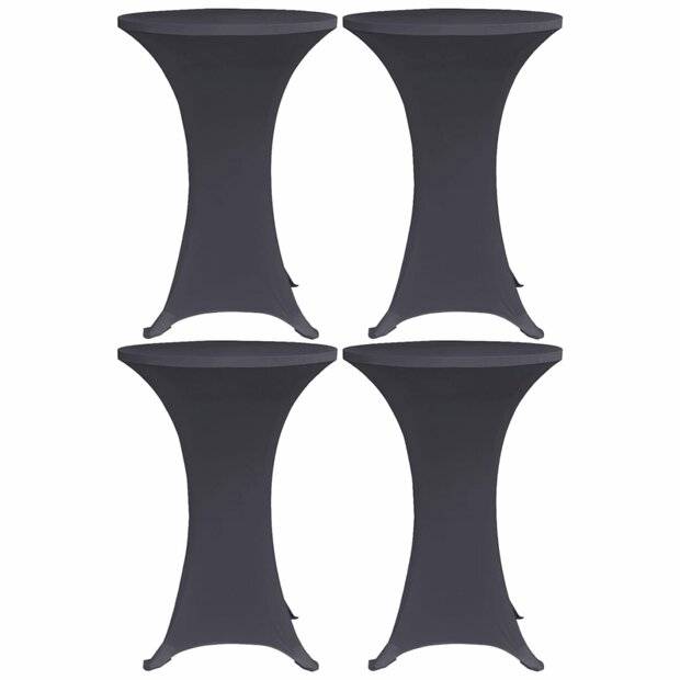 Tafelhoes stretch 4 st 60 cm antraciet 1