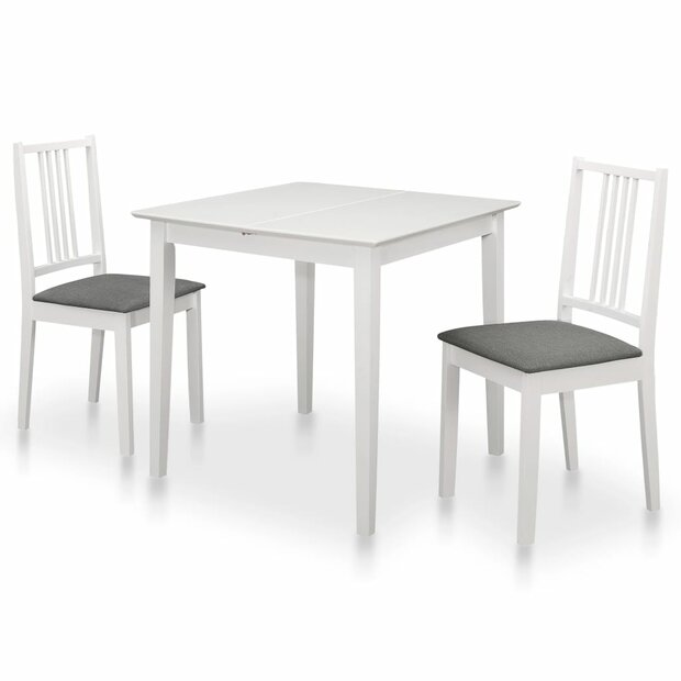 3-delige Eethoek MDF wit 1
