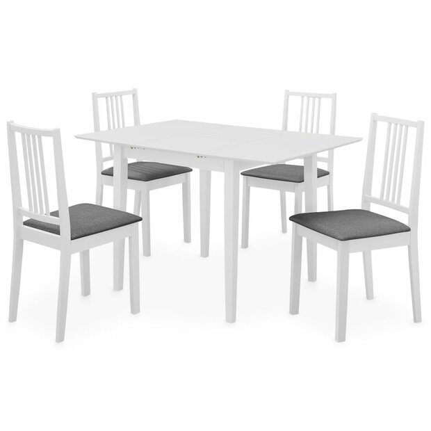 5-delige Eethoek MDF wit 1