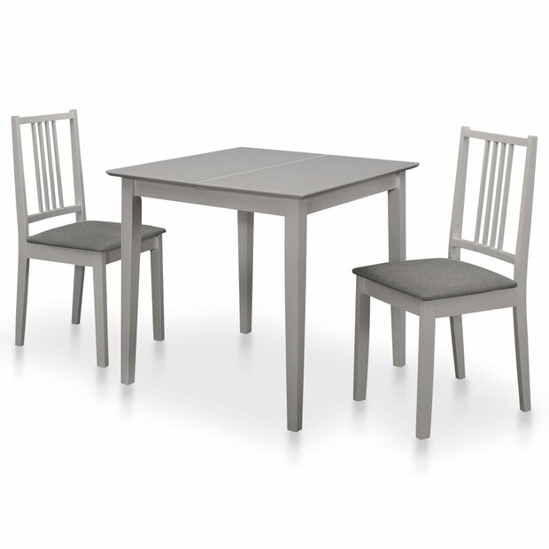 3-delige Eethoek MDF grijs 1