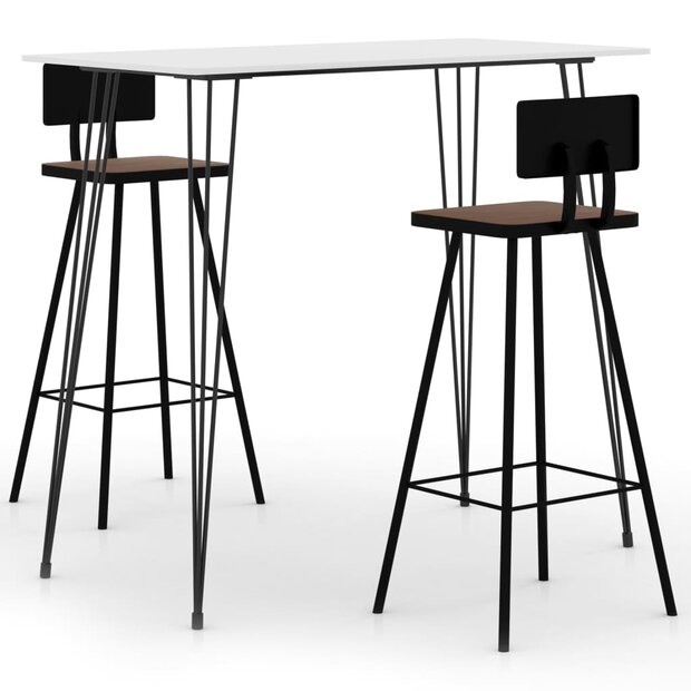 3-delige Barset wit 1