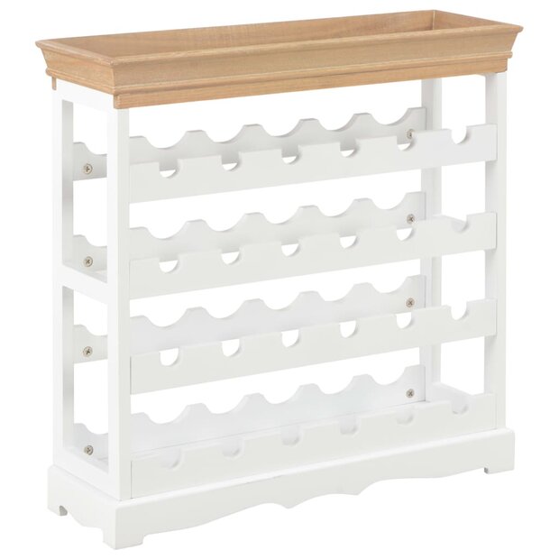 Wijnkast 70x22,5x70,5 cm MDF wit 1