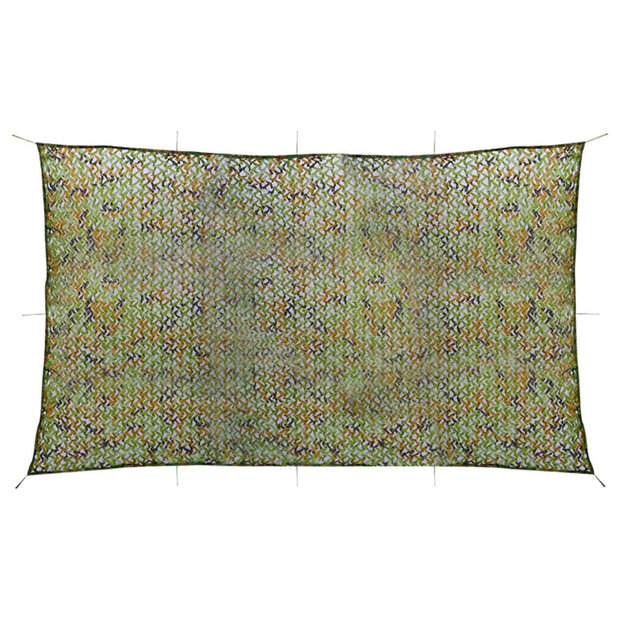 Camouflagenet met opbergtas 2x7 m groen 1