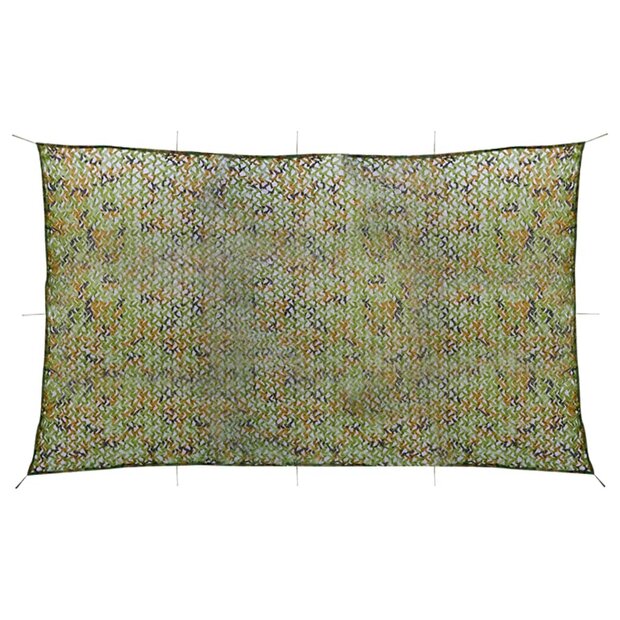 Camouflagenet met opbergtas 2x8 m groen 1