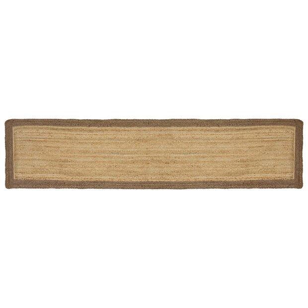 Vloerkleed Grijs 60 x 250 cm Jute 1