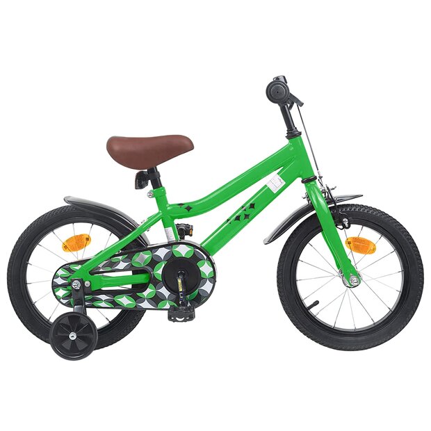 Kinderfiets 16 Inch voor 4-6 jaar oud Groen 1