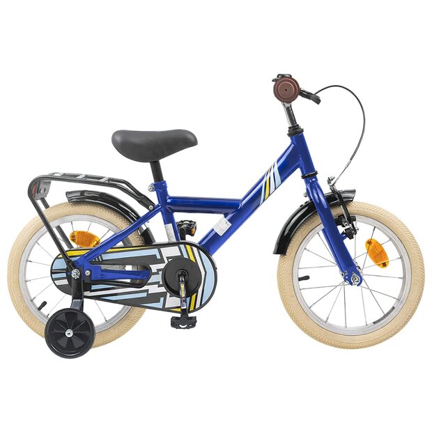 Kinderfiets 14 Inch voor 3-5 jaar oud Donkerblauw 1