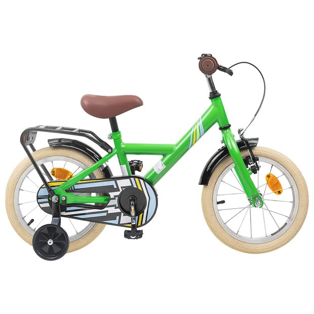 Kinderfiets 14 Inch voor 3-5 jaar oud Groen 1