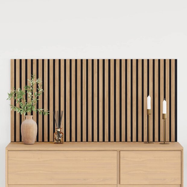 Wandpanelen 2 pcs Naturel 60,5 x 60 cm 1
