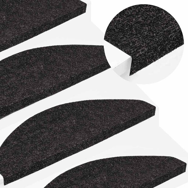Trapmatten zelfklevend 10 st 65x22,5x3,5 cm antracietkleurig 1