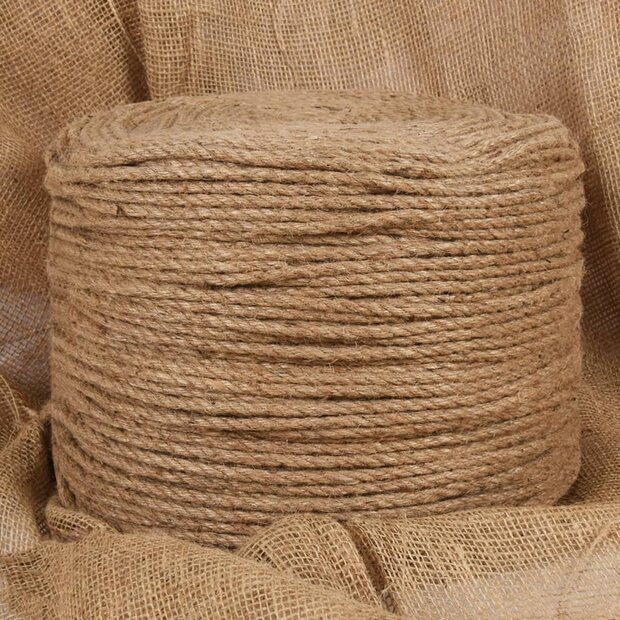 Touw 100 m lang 4 mm dik jute 1