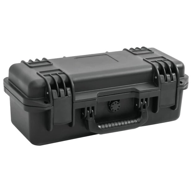 Flightcase draagbaar 46,5x21,5x17,5 cm PP zwart 1