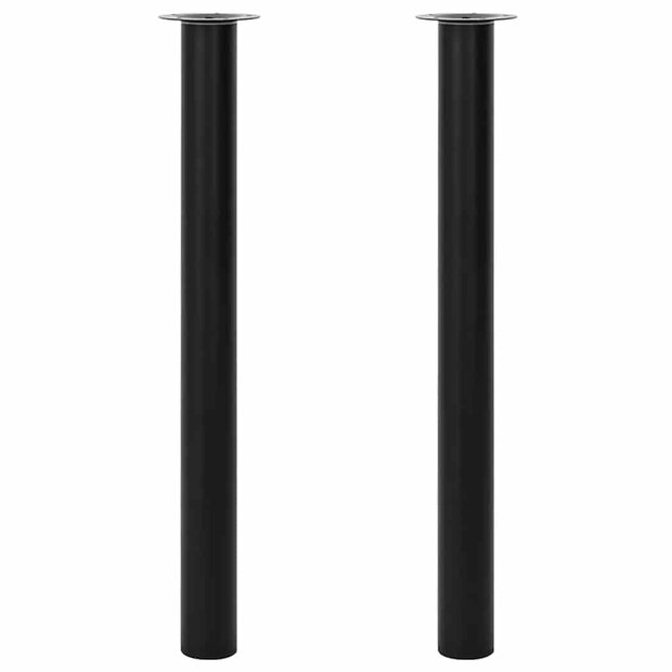 Tafelpoten telescopisch 710-1100 mm zwart 2 st 1