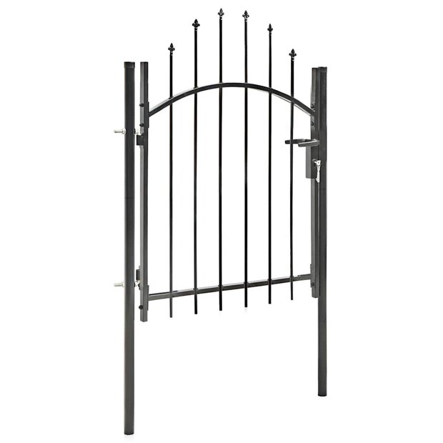 Tuinpoort Woerden staal 1x1m zwart 1