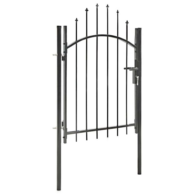 Tuinpoort Woerden staal 1x1,25 m zwart 1