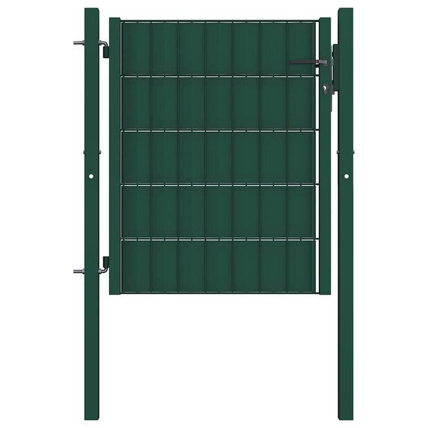 Hekpoort PVC en staal 100x81 cm Groen 1