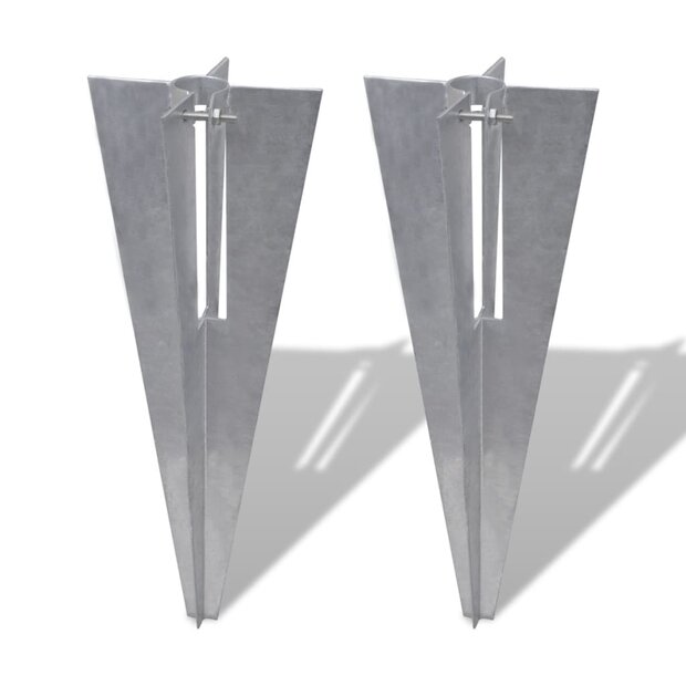Schuttingpaalpinnen 2 st staal 1