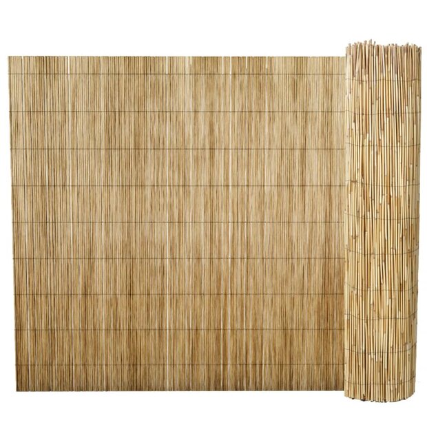 Tuinscherm 100x1000 cm riet 1