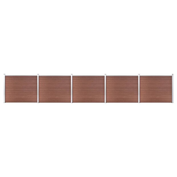 Schuttingpanelenset 872x146 cm HKC bruin   1