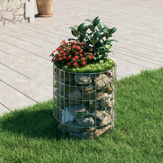 Gabion paal rond &Oslash;50x50 cm gegalvaniseerd staal 1