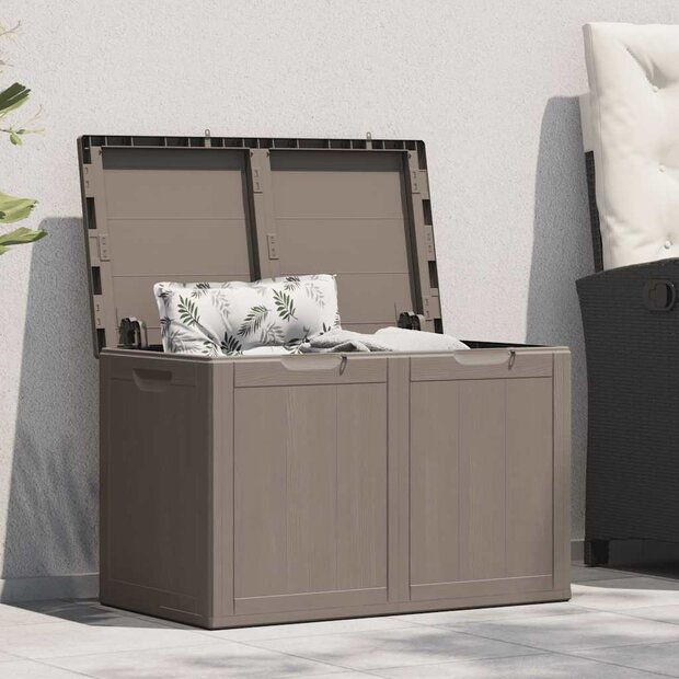 Tuinbox 180 L PP houtlook bruin 1