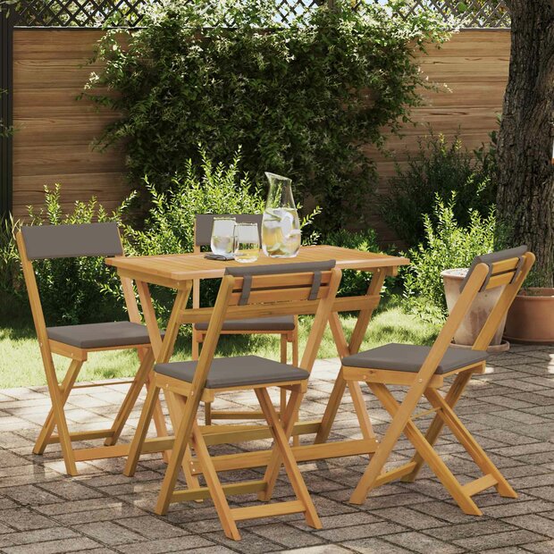 Bistrostoelen voor buiten 4 pcs Donkergrijs 40 x 53 x 80 cm 1