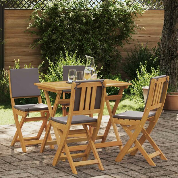Bistrostoelen voor buiten 4 pcs Donkergrijs 38 x 46 x 85 cm 1