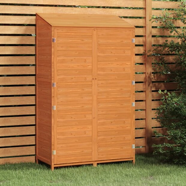 Tuinschuur 102x52x174,5 cm massief vurenhout bruin 1