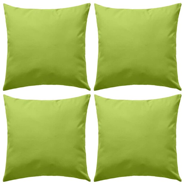 Buitenkussens 45x45 cm appeltjesgroen 4 st 1