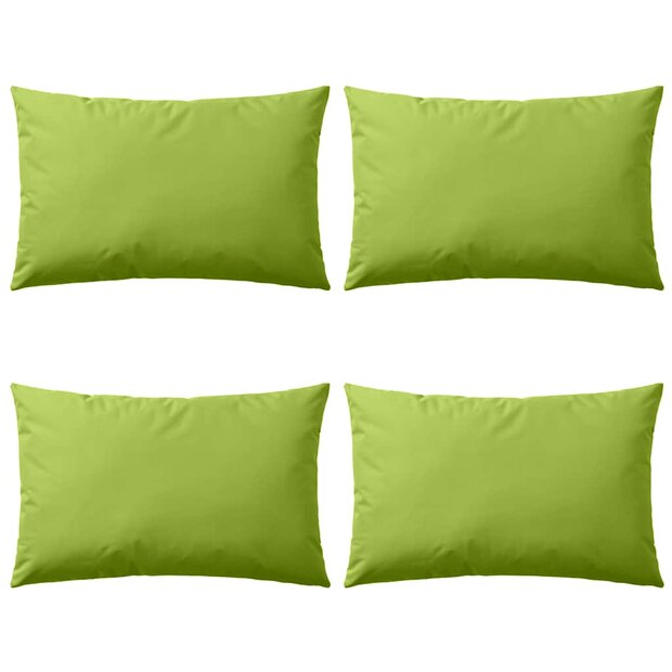 Buitenkussens 60x40 cm appeltjesgroen 4 st 1